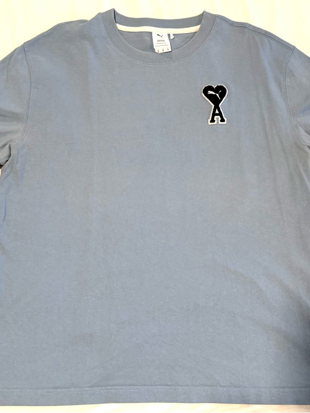 Puma Light Blue Crewneck Long Sleeve with Heart 'A' Patch
